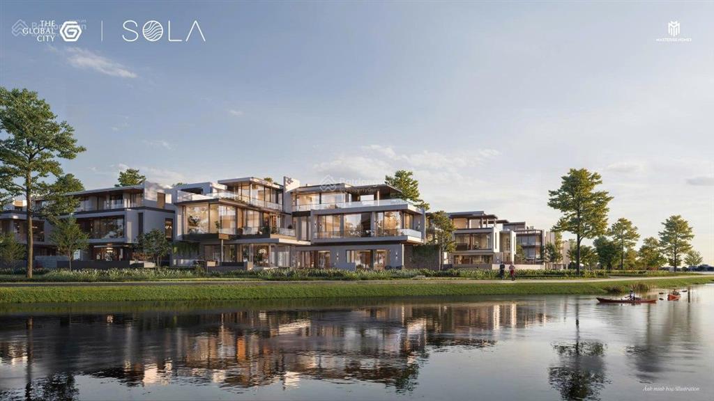Bán nhà phố sola  the global city q2 giá chỉ từ 145tr/m2 cho nhà phố vườn 5 tầng, dtxd 333,6m2