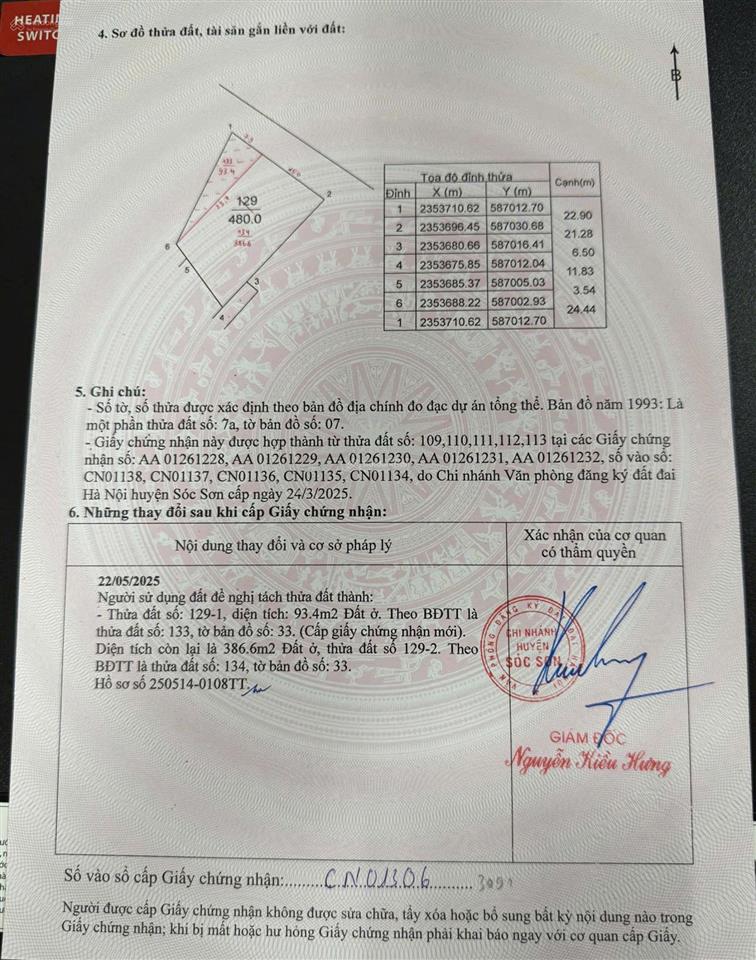 Bán đất siêu hot tại phù linh, sóc sơn, hà nội, giá thỏa thuận, 480m2