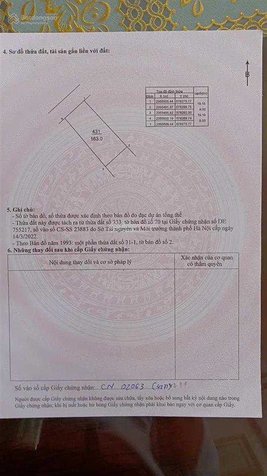 Bán lô đất đẹp tại thái lai  minh trí  sóc sơn, hà nội
