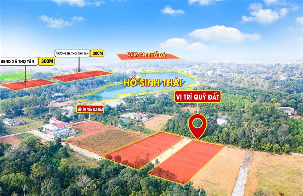 Bán đất thọ phú, triệu sơn giá rẻ 130  140m2 thổ cư hạ tầng đồng bộ giá từ 300 triệu