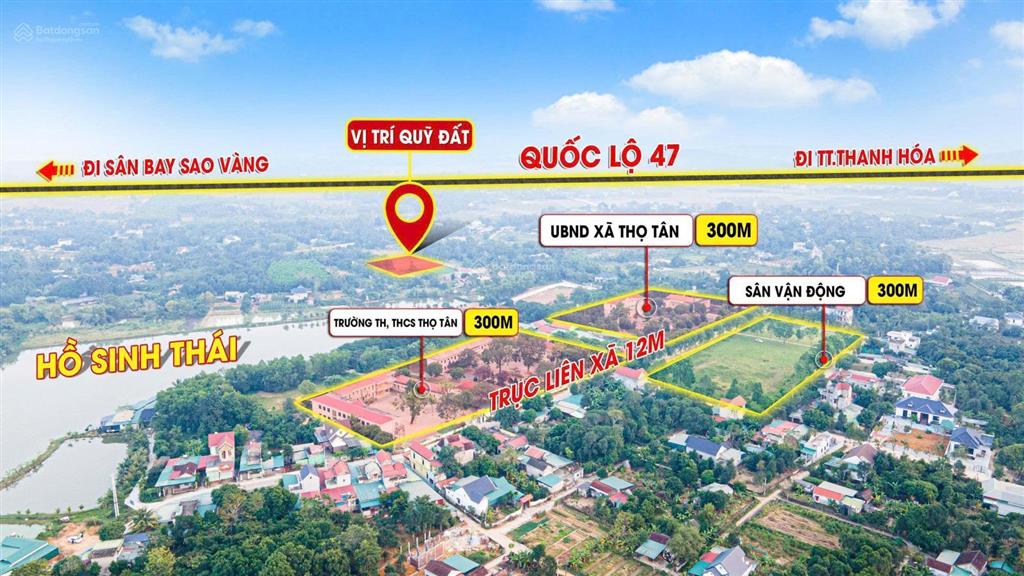 Bán đất thọ phú, triệu sơn giá rẻ 130  140m2 thổ cư hạ tầng đồng bộ giá từ 300 triệu