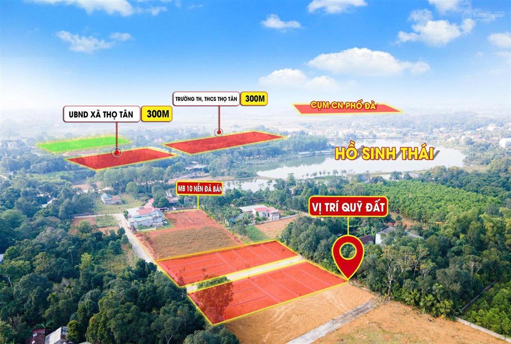 Bán đất thọ phú, triệu sơn giá rẻ 130  140m2 thổ cư hạ tầng đồng bộ giá từ 300 triệu