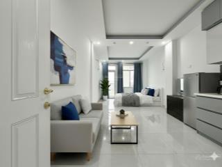 Cho thuê căn hộ cao cấp ban công cửa sổ full nội thất emart phan văn trị mới 100%