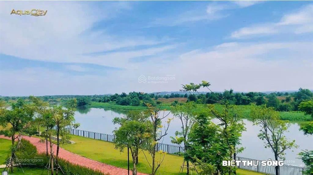 Biệt thự view sông vip  aqua city sông đẹp nhất trong khu  375m2 đất 25 tỷ đã sẵn nhà 0909 113 ***