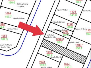 Bán lô góc 80m2 vuông vắn, đường to, không lỗi, đẹp nhất khu 25,2ha đất dịch vụ vân canh