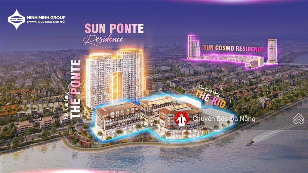 Chủ đầu tư sun group mở bán căn biệt thự, nhà phố sát cầu rồng 200 mét