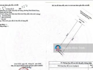 Bán đất diện tích siêu lớn tặng căn hộ 2 tầng đường đồng trí 6, hoà khánh nam đà nẵng