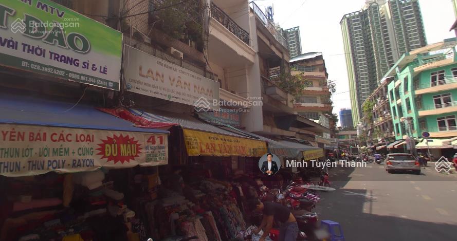 Bán nhà mt chợ vải, nở hậu, mtkd, 3,7x14m, trệt 3 lầu, giá 22,5 tỷ còn tl, hiện cho thuê 30 tr/th