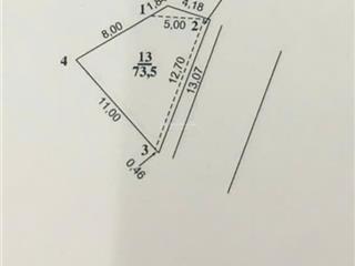 Bán lô đất đấu giá tiên hội đông hội đông anh dt 73,5m2, mặt tiền siêu rộng 12,7m, giá 12,x tỷ
