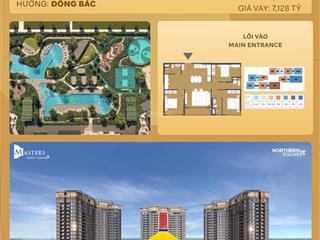 Bán căn 3pn view nội khu đẹp  tầng 21 masteri trinity square  giá chỉ từ 6,1 tỷ