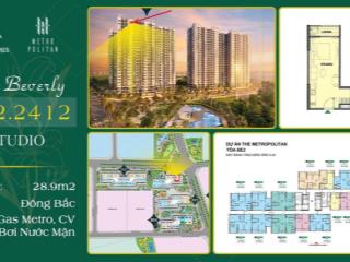 Bán gấp căn hộ studio phân khu beverly  ocean park 1 giá chỉ 2,48 tỷ