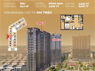 Căn hộ cao cấp 1pn + matterile trinity square vinhomes ocean park 2, vốn tự có chỉ từ 299.000.000 đ
