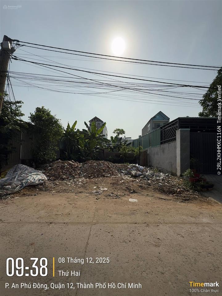 Bán đất 5x40m mặt kênh tl15, đường thông ra sông sài gòn, bê tông 7m