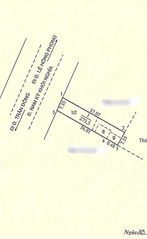 Bán nhà mặt tiền nam kỳ khởi nghĩa  s=274m2=7,4x37m=2 tầng tiện kinh doanh gần chợ vũng tàu 35 tỷ