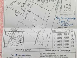Bán biệt thự s=1400m2=17x53m=3 tầng  khu nội bộ xô viết nghệ tĩnh view hồ bàu sen vũng tàu 75 tỷ
