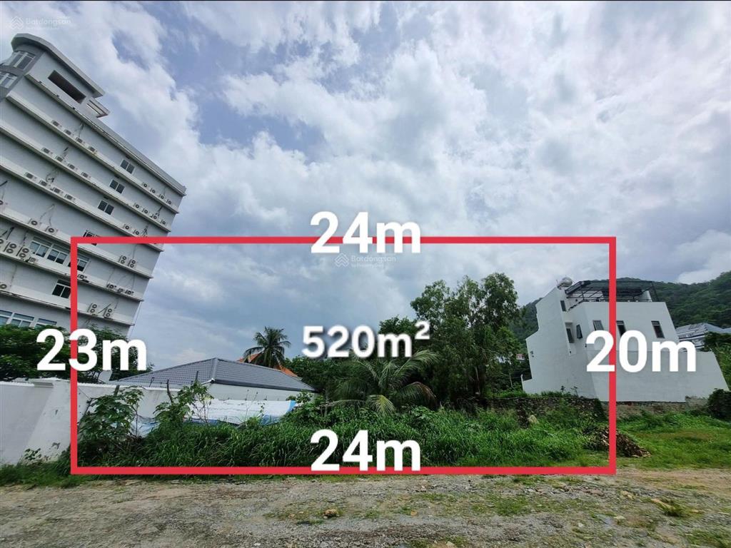 Bán đất đường ô tô 11m view biển trần phú s=520m2 = 24x20m khu bãi dâu p5 tp. vt 25 tỷ