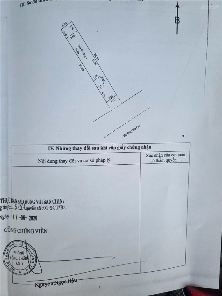 Bán nhà mt ba cu gần bãi trước vũng tàu s=102m2=4x26m bhr= 5 tầng vị trí kinh doanh 27 tỷ