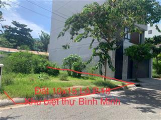 Bán lô đất khu biệt thự bình minh  đường 3 tháng 2  s=150m2=10x15m  cách biển ~800m  14,5 tỷ