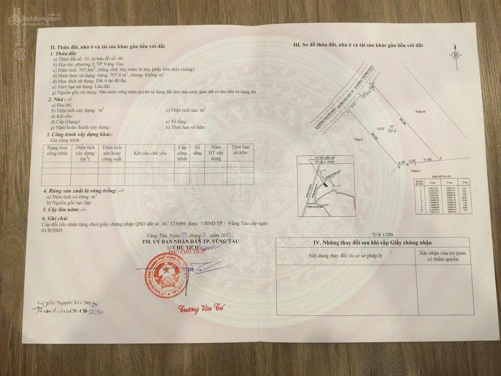 Bán nhà sân vườn khu biệt thự đồi ngọc tước  s=707m2=13x36m  nơi đáng sống tại vũng tàu  57 tỷ