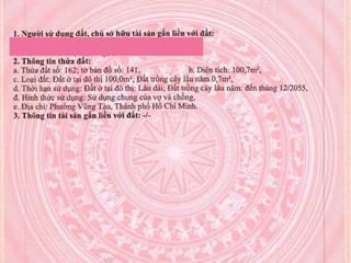Bán nhà mặt tiền hoàng việt  trung tâm vũng tàu  s=100m2 ngang 7mx13m  tiện kinh doanh  11,6 tỷ