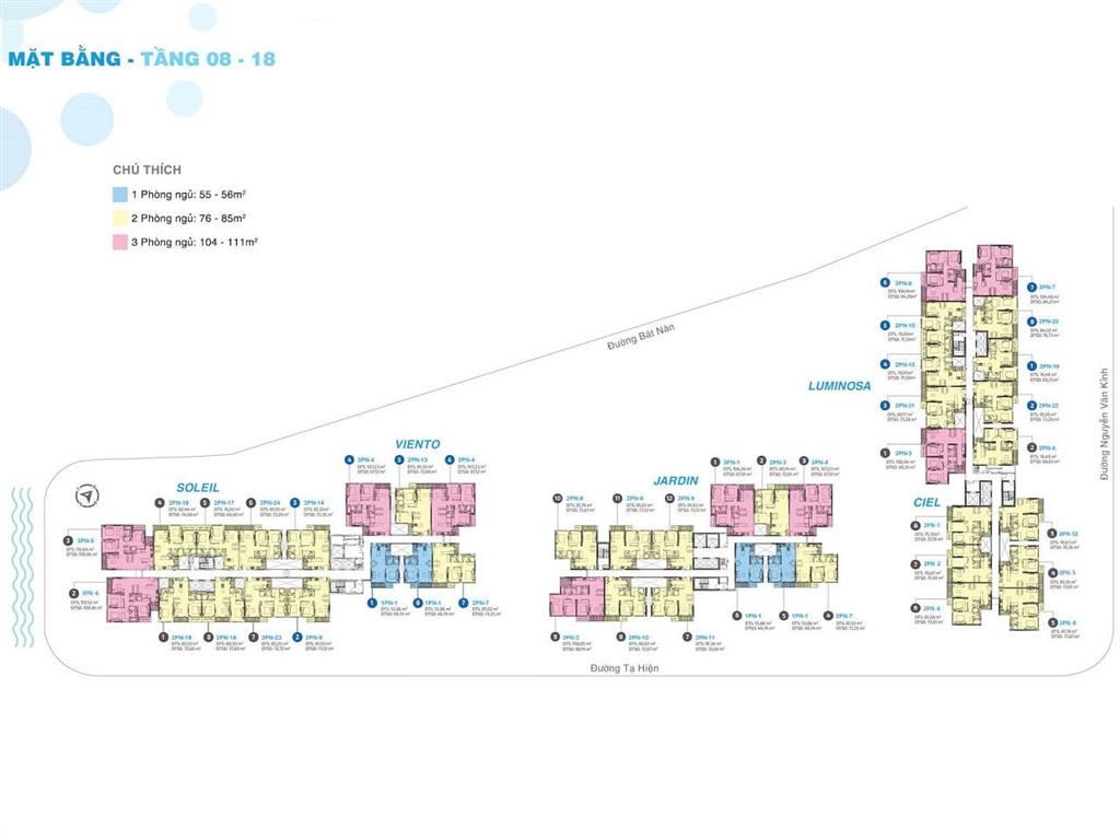 Bán căn hộ tại one verandah thạnh mỹ lợi view đẹp gồm 2 phòng ngủ với diện tích 80.24m2