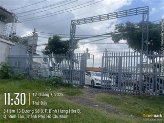 Bán nha lô đất đẹp 2 mặt tiền ql1, bình hưng hòa b, bình tân, hồ chí minh, giá chỉ 43.9tr/m2