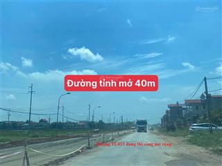 Tôi có 2 lô đất ngoại giao giá gốc 1ty5 103m2 tt xã sát đường 413 mở rộng 40m