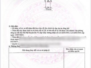 2 tỉ xx có ngay 355m đất ba trại  ba vì  hà nội