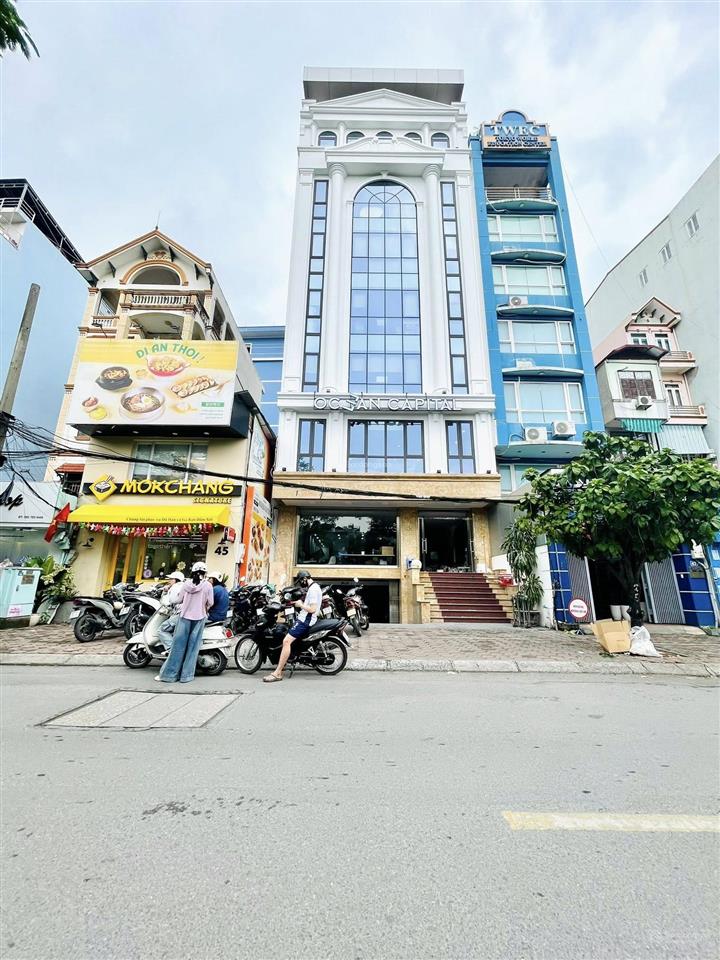 Bán nhà mặt phố nguyễn khang, kinh doanh bất chấp vỉa hè đá bóng, ô tô dừng đỗ 135m giá 85 tỷ