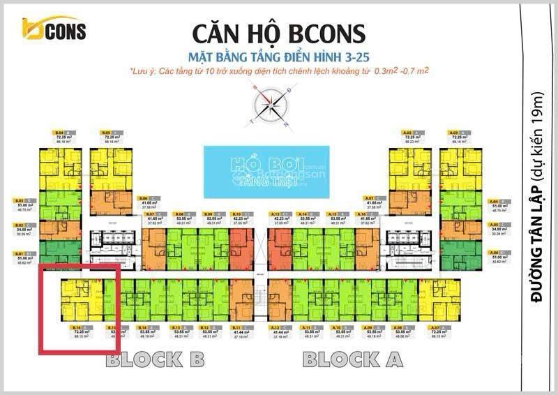 Bán căn goc 3pn bcons miền đông, tầng trung. chỉ 2.75 tỷ, shr. nội thất đầy đủ.