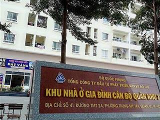 Cho thue căn hộ chung cư khu nhà ở cán bộ quân khu 7..quân 12.nhà 2 phòng ngủ.2wc.