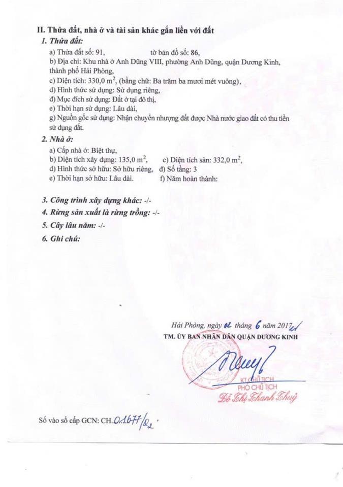 Bán căn biệt thự 330m2 góc 2 mặt đường anh dũng 8