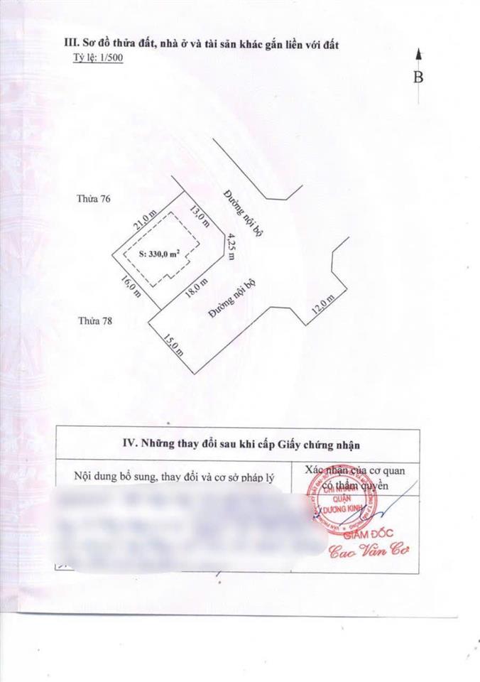 Bán căn biệt thự 330m2 góc 2 mặt đường anh dũng 8