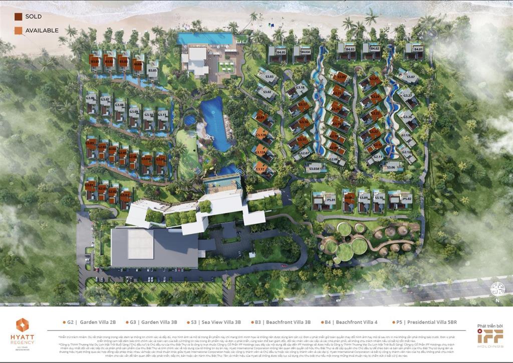 Bán biệt thự hyatt regency ho tram residences, 28 tỷ 860  305 m2  view sông