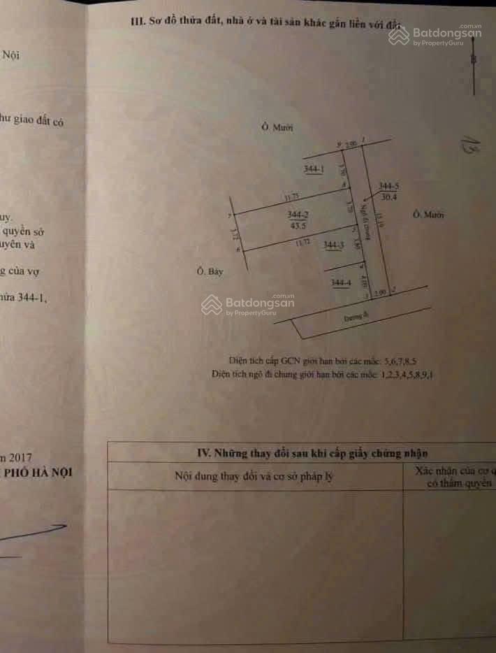Bán đất đẹp tại đường cao xá 2, đức thượng, hoài đức, hà nội, 3,4 tỷ, 43 m2