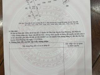 Bán đất thổ cư tân lập, đan phượng, hà nội. 48,9m2 và 47,5m2 mt 4m hậu 4,06m đường trước đất rộng