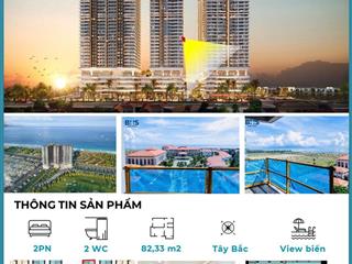 {căn hộ view biển siêu hiếm}2 ngủ tầng 15  mt đường trường sa  cạnh sân golf brg  giá  5.2 tỷ!