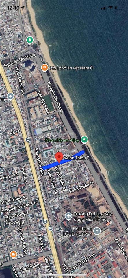 {bán gấp} cặp đất biển nguyễn chánh  vị trí vàng khu liên chiểu  trục thông biển  giá 16 tỷ