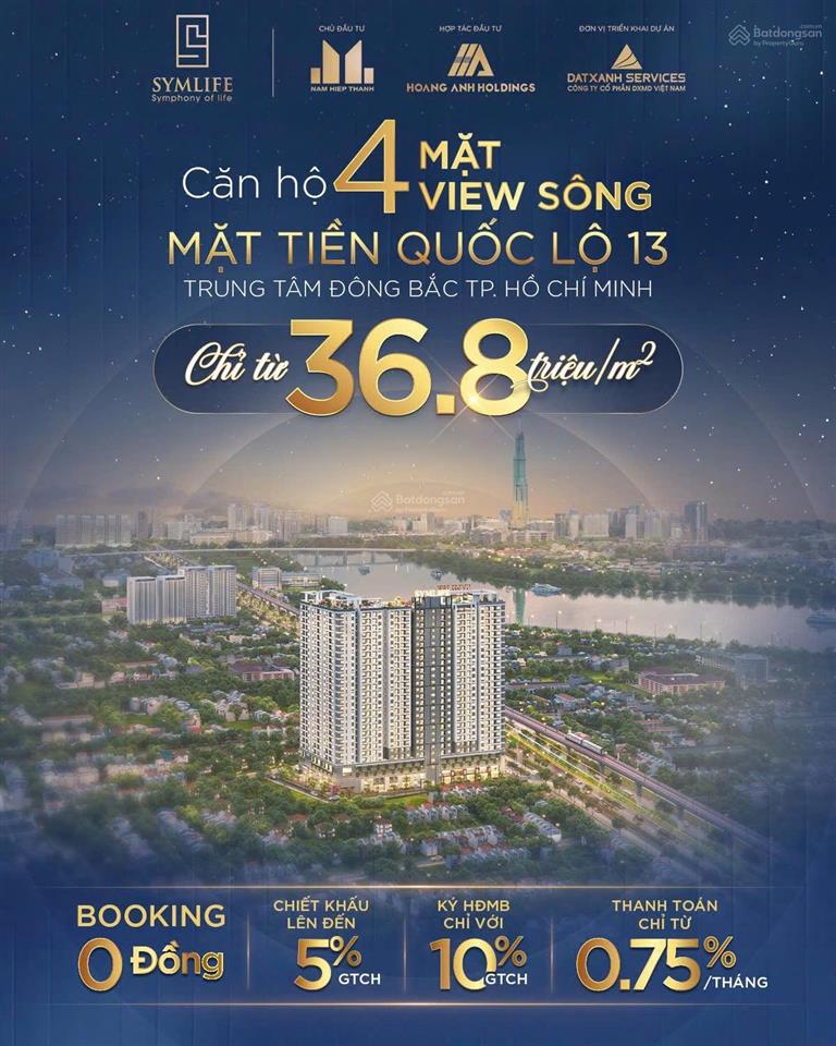 Rổ hàng đôc quyền tại symlife thuận an, 1,88 tỷ, 51m2, 1pn, 1wc, full nội thất
