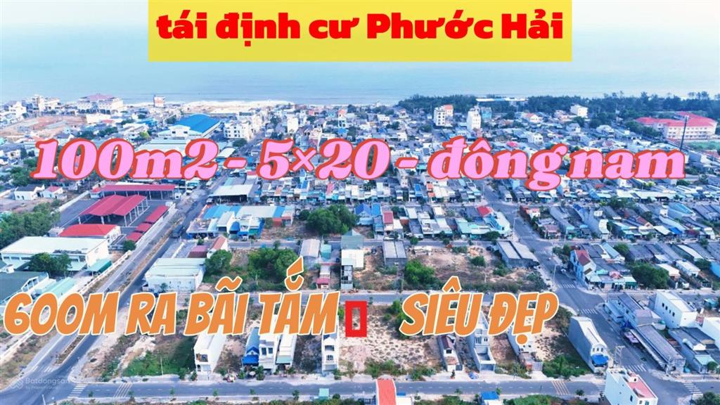 Lô biệt thự 200m2 10x20 full thổ cư, hiếm có tại tđc phước hải