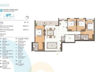 Tìm chủ mới cho căn hộ 4 phòng ngủ 188m² tại kosmo tây hồ.  0963 323 *** để đặt lịch xem nhà