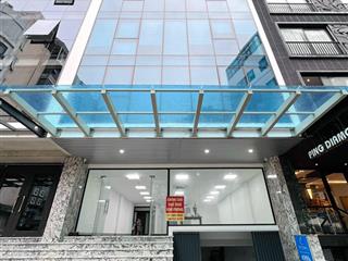 Cho thuê tòa nhà 8t phố hàng bún, mặt tiền rộng, nhà mới, đủ pccc làm spa, đào tạo, pk giá 100tr