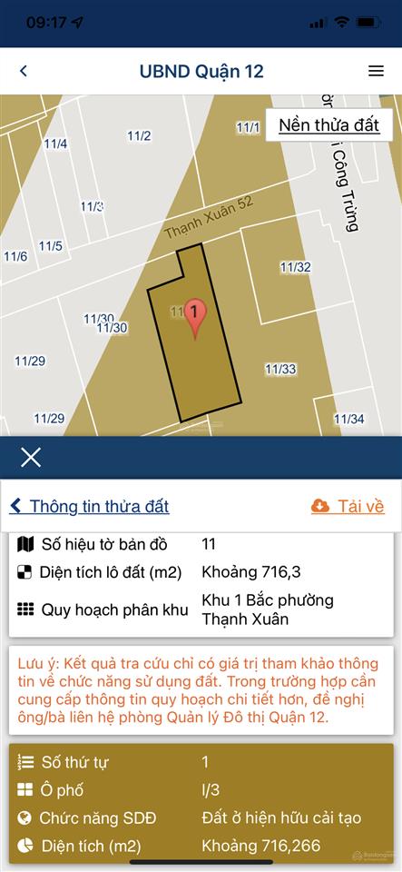 Bán bđs dòng tiền đất 716m2 mặt tiền thạnh xuân 52, q12, ngay chợ và dự án đường mở rộng 40m