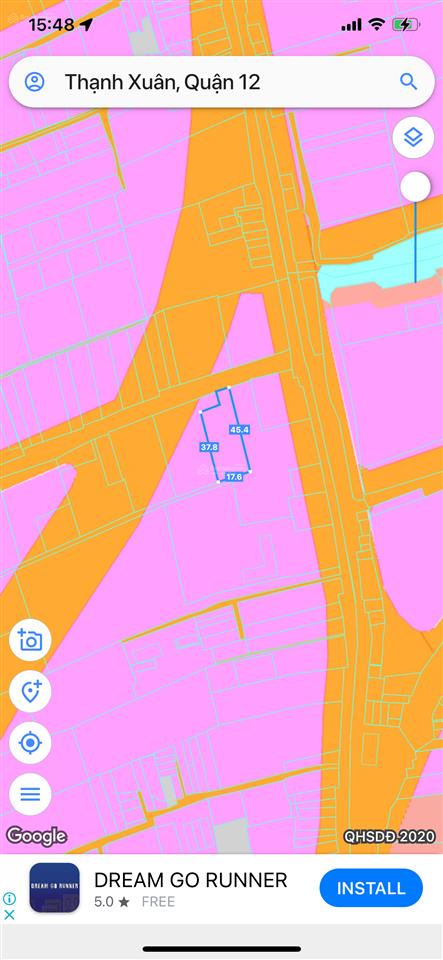 Bán bđs dòng tiền đất 716m2 mặt tiền thạnh xuân 52, q12, ngay chợ và dự án đường mở rộng 40m