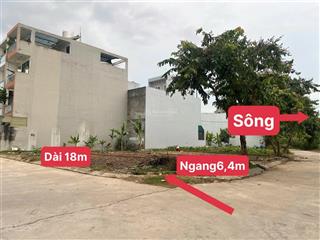 Bán đất góc 2 mặt tiền 119,5m2, view sông đường số 8, trường thạnh, giá 5ty8 tl