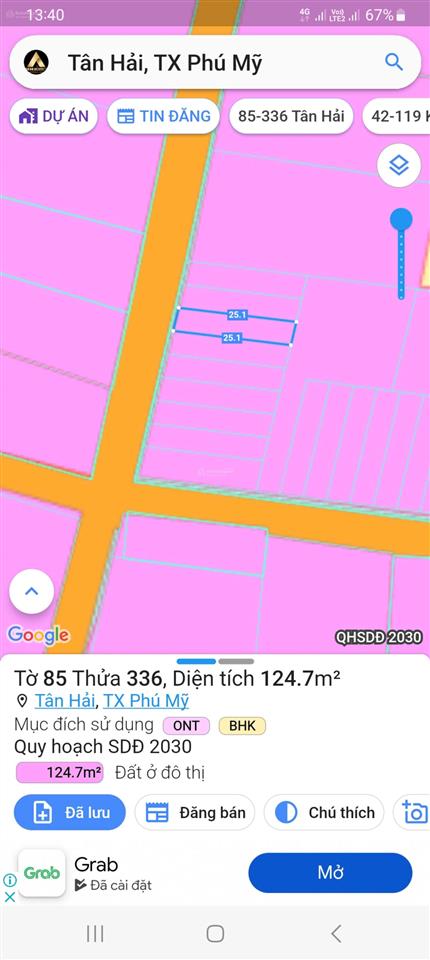 Cần bán 125m2 đất thổ cư trung tâm thị xã tân hải, sổ hồng riêng, đường 4m