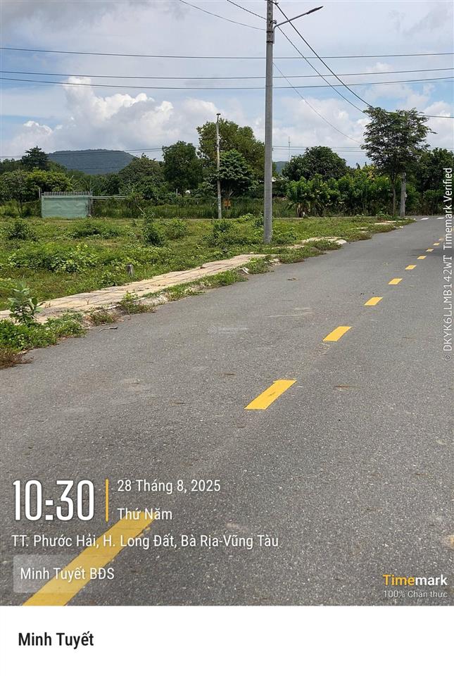 Bán đất thị trấn phước hải  gần núi minh đạm, hồ sở bông 118m2 ngang 5,5x22m thổ cư 60m2 sổ sẵn