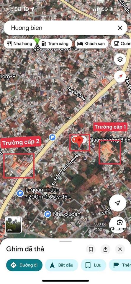 Bán đất thị trấn đất đỏ đường nhựa trần văn thượng 6 x 25