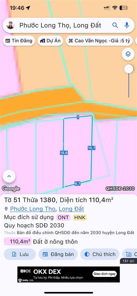 Chủ ngộp giá chỉ 950tr đất khu nhà vườn phát tài phước long thọ, đất đỏ, brvt