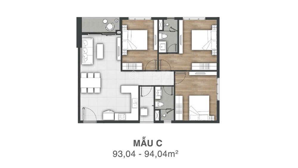 Chủ đi nước ngoài bán gấp căn hộ vũng tàu pearl 3pn 93m² 100m ra biển giá tốt nhất khu